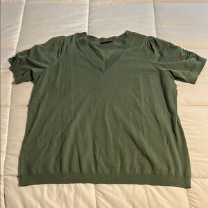 Lane Bryant Olive Knit Sweater